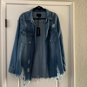 Risen (boutique brand) denim shirt/jacket